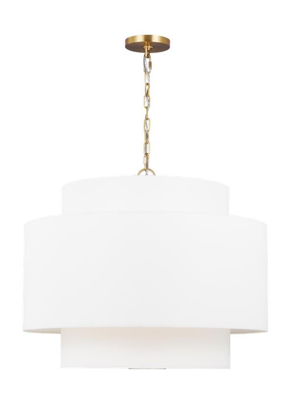 Generation Lighting Sawyer 3-Light Pendant Light in Burnished Brass by Kate Spade New York