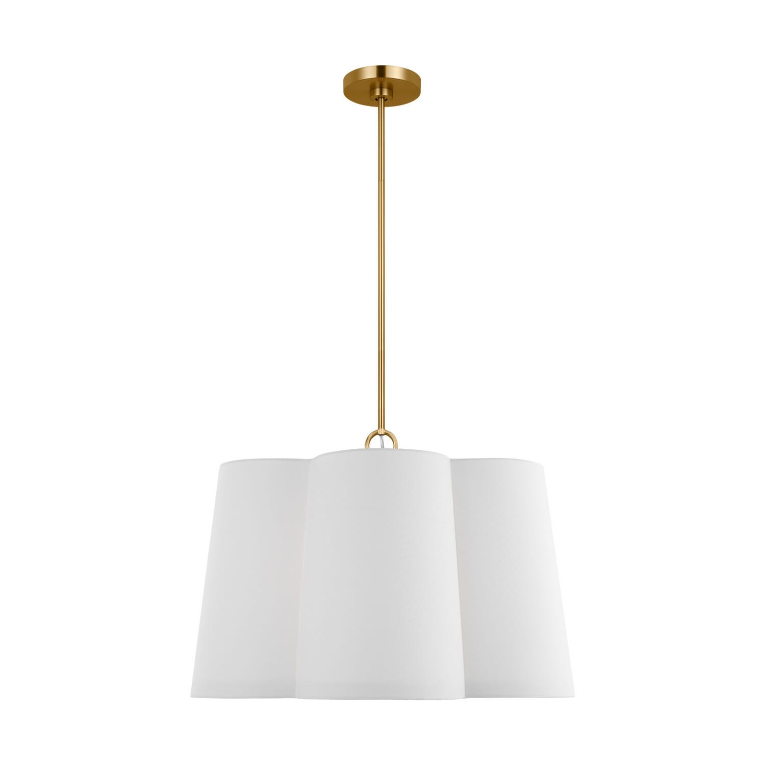 Bronte 4-Light Pendant in Burnished Brass