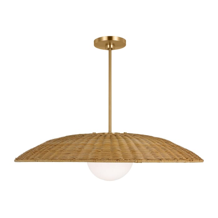 Mari 1-Light Pendant in Burnished Brass Mari 1-Light Pendant in Burnished Brass
