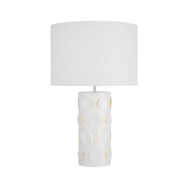 Visual Comfort Studio Dottie 2-Light Table Lamp in Matte White by Kate Spade  New York 