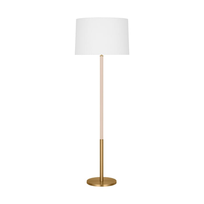Monroe 1-Light Floor Lamp in Burnished Brass Monroe 1-Light Floor Lamp in Burnished Brass