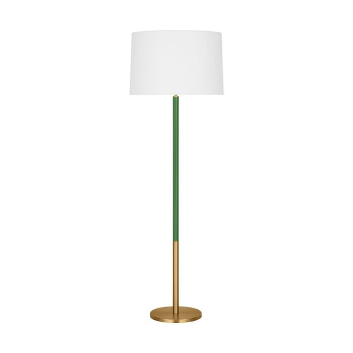 Monroe 1-Light Floor Lamp in Burnished Brass Monroe 1-Light Floor Lamp in Burnished Brass