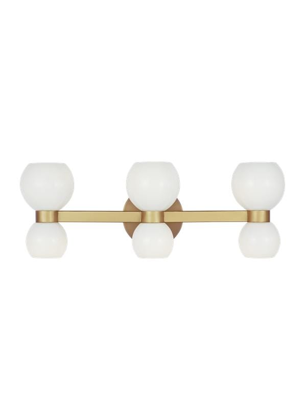 Generation Lighting Londyn 6-Light Bathroom Vanity Light in Burnished Brass by Kate Spade New York