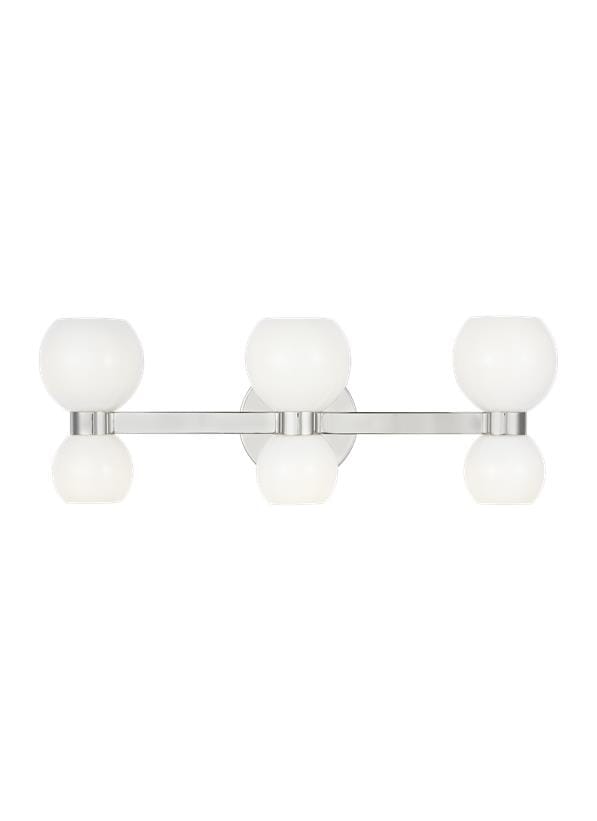 Generation Lighting Londyn 6-Light Bathroom Vanity Light in Polished Nickel by Kate Spade New York