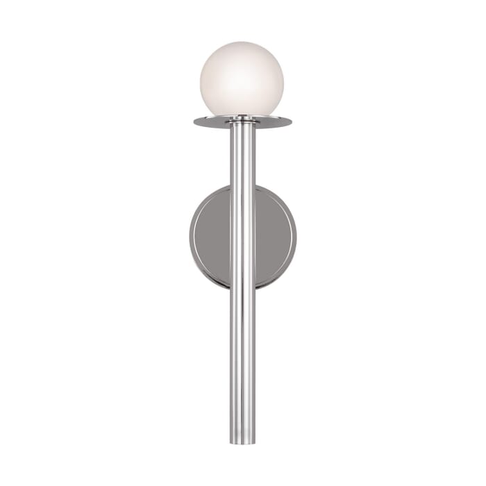 Nodes 1-Light Bathroom Vanity Light in Polished Nickel Nodes 1-Light Bathroom Vanity Light in Polished Nickel