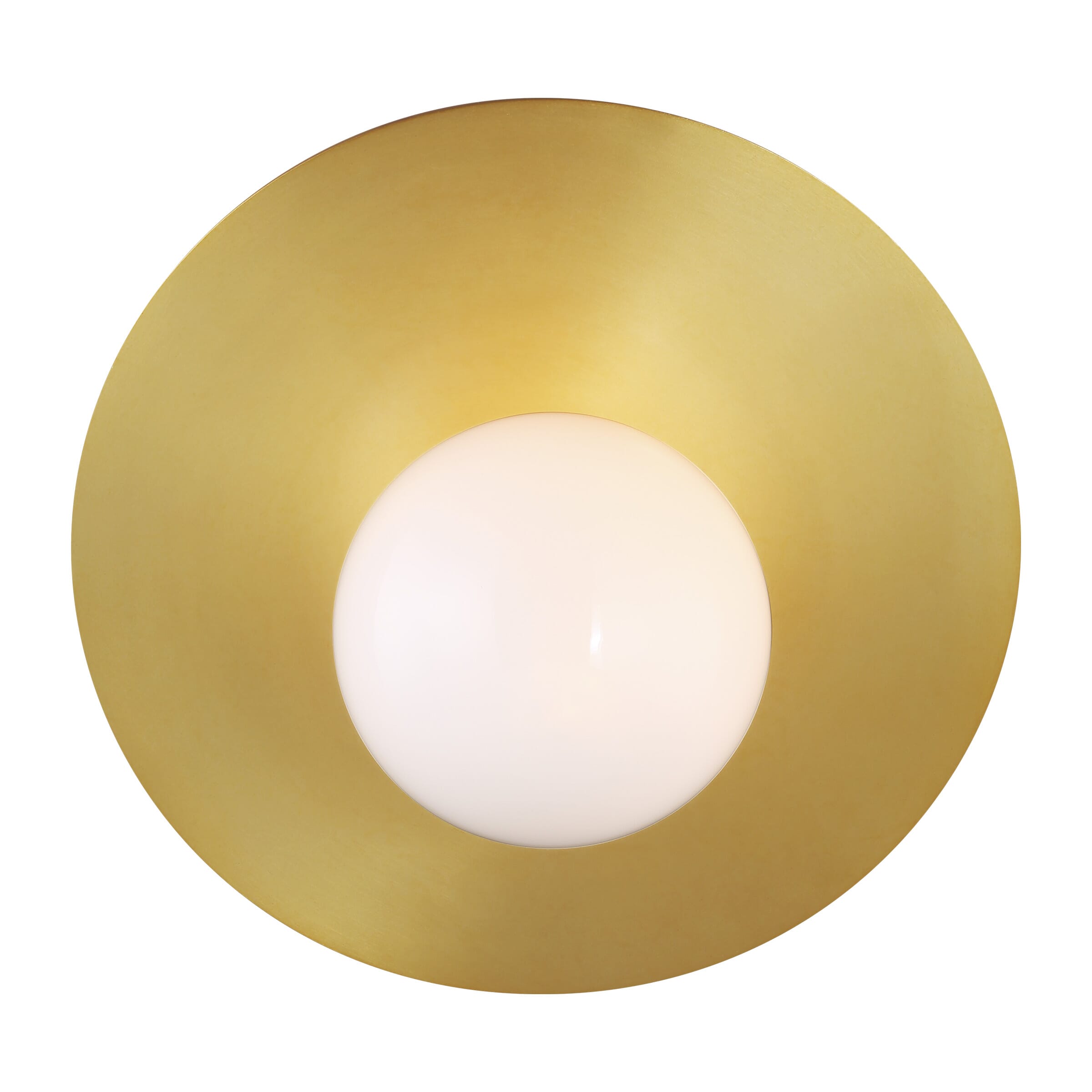 Generation Lighting Nodes Wall Sconce in Burnished Brass by Kelly Wearstler