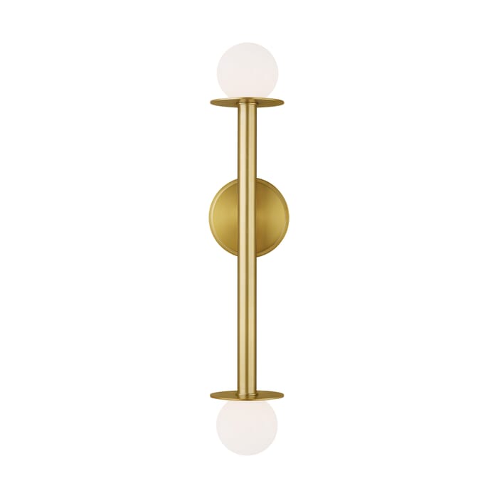 Generation Lighting Nodes 2-Light Wall Sconce in Burnished Brass by Kelly Wearstler Generation Lighting Nodes 2-Light Wall Sconce in Burnished Brass by Kelly Wearstler