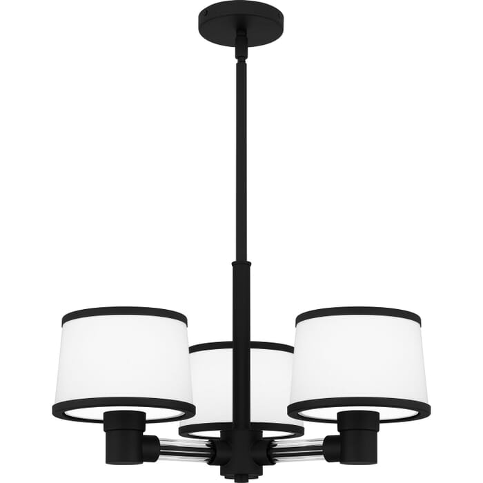 Kylen 3-Light Chandelier in Matte Black Kylen 3-Light Chandelier in Matte Black