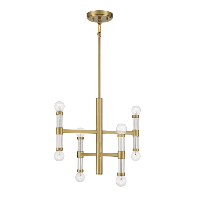 Kingsburg 8-Light Chandelier in Warm Brass Kingsburg 8-Light Chandelier in Warm Brass