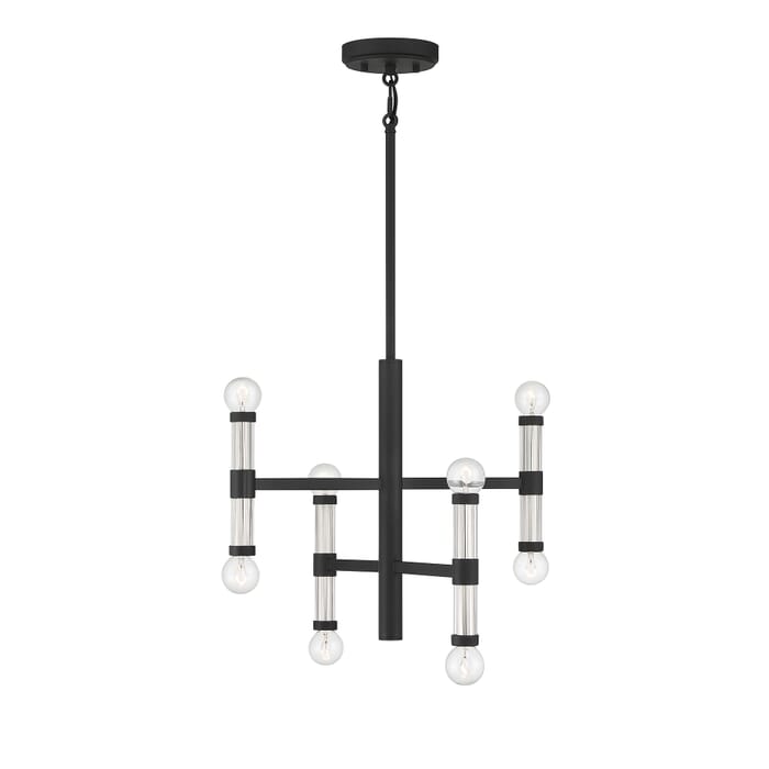 Kingsburg 8-Light Chandelier in Matte Black Kingsburg 8-Light Chandelier in Matte Black