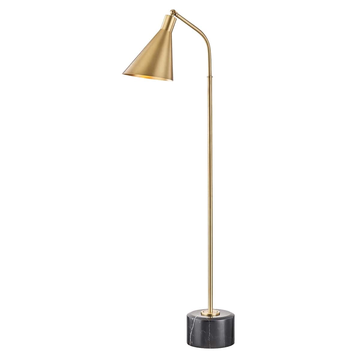 Hudson Valley Stanton Floor Lamp in Aged Brass