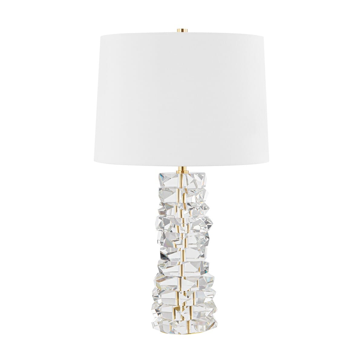 Aged Brass One Light Table Lamp from the Bellarie Collection