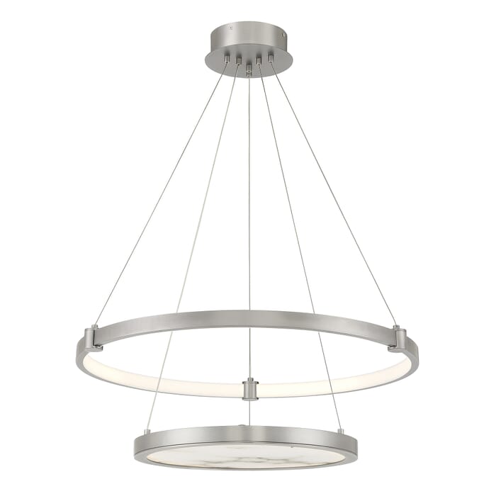 Mayer LED Chandelier in Antique Nickel Mayer LED Chandelier in Antique Nickel