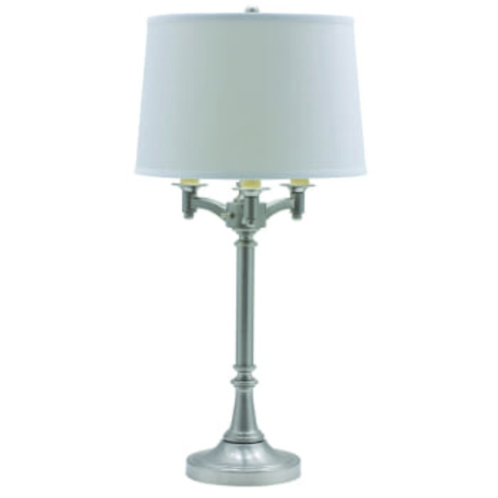 House of Troy Lancaster Satin Nickel Six Way Table Lamp House of Troy Lancaster Satin Nickel Six Way Table Lamp