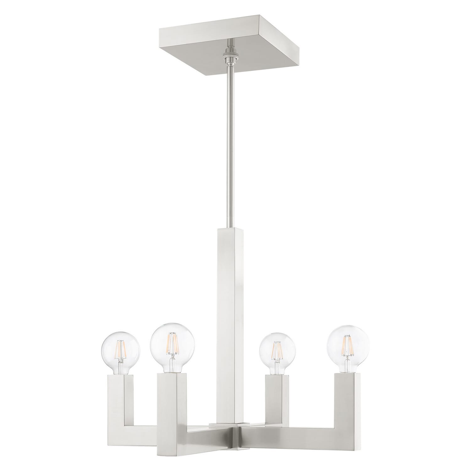 Solna 4-Light Chandelier in Brushed Nickel