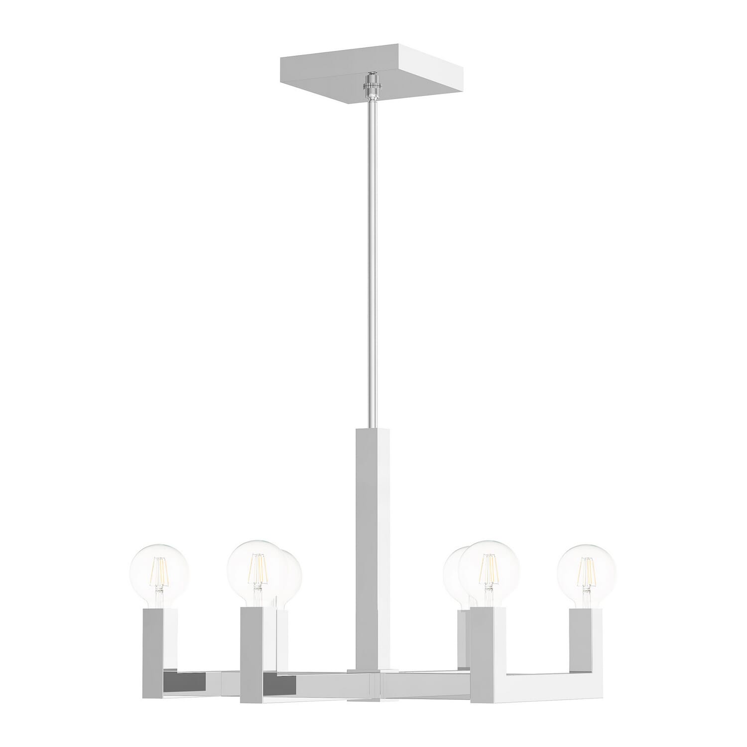 Solna 6-Light Chandelier in Polished Chrome