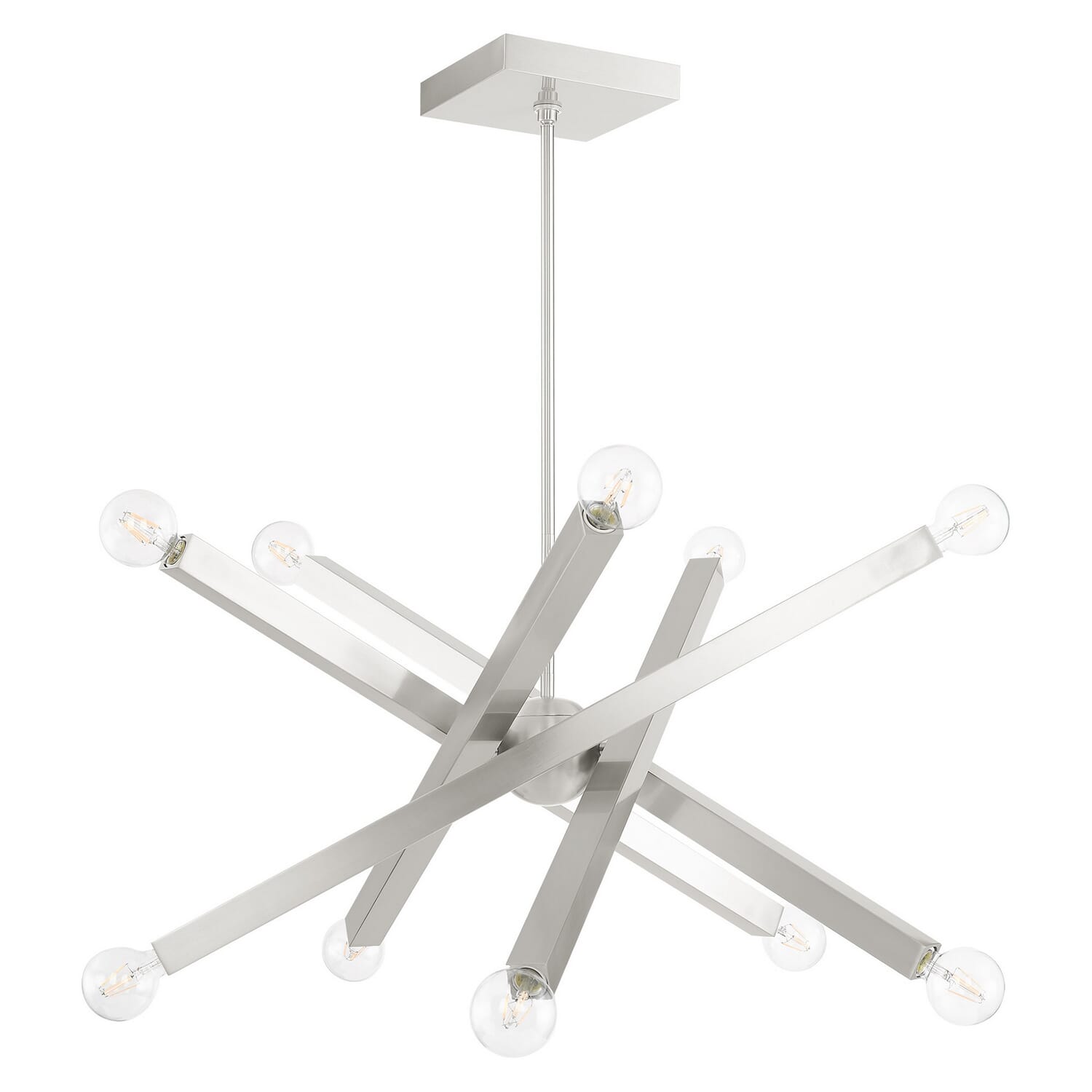 Solna 10-Light Chandelier in Brushed Nickel