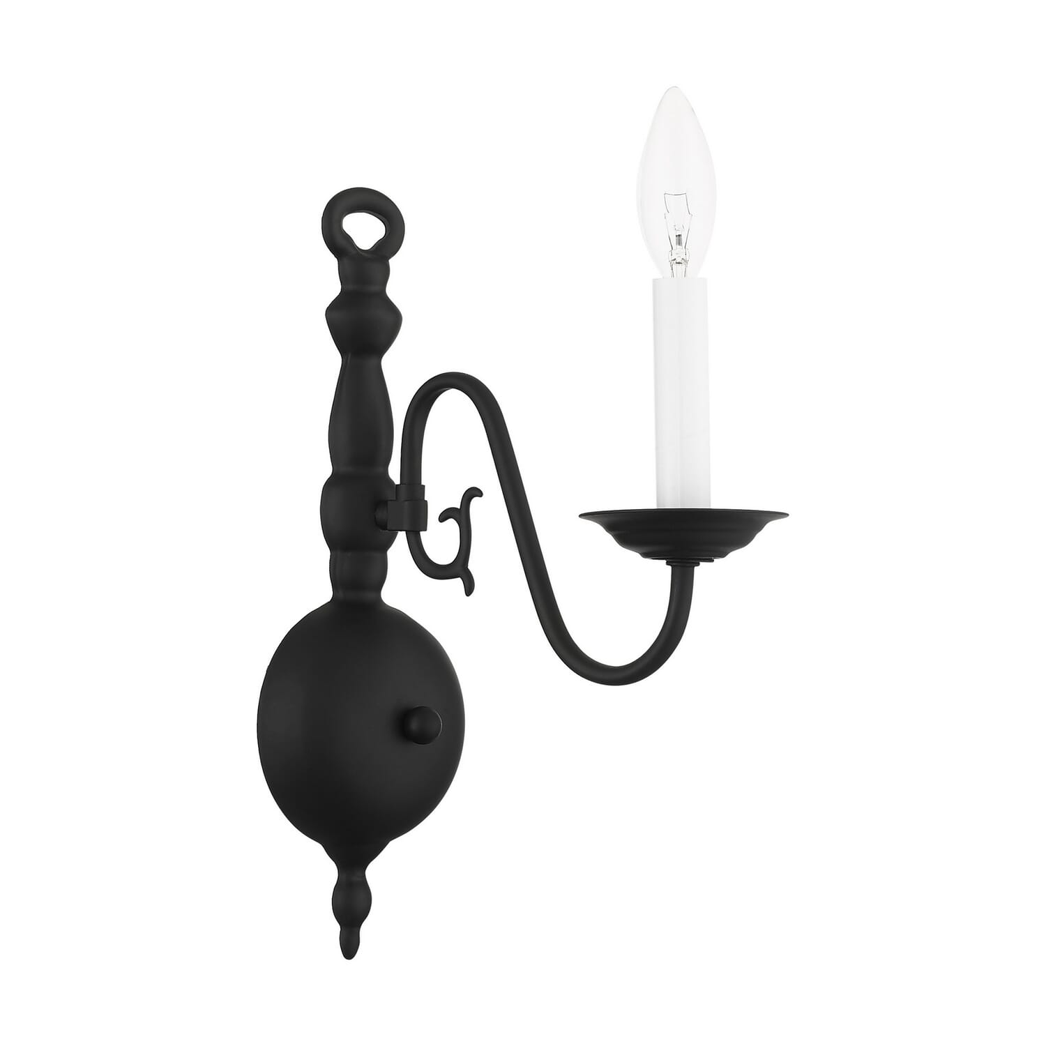 Williamsburg 1-Light Wall Sconce in Black