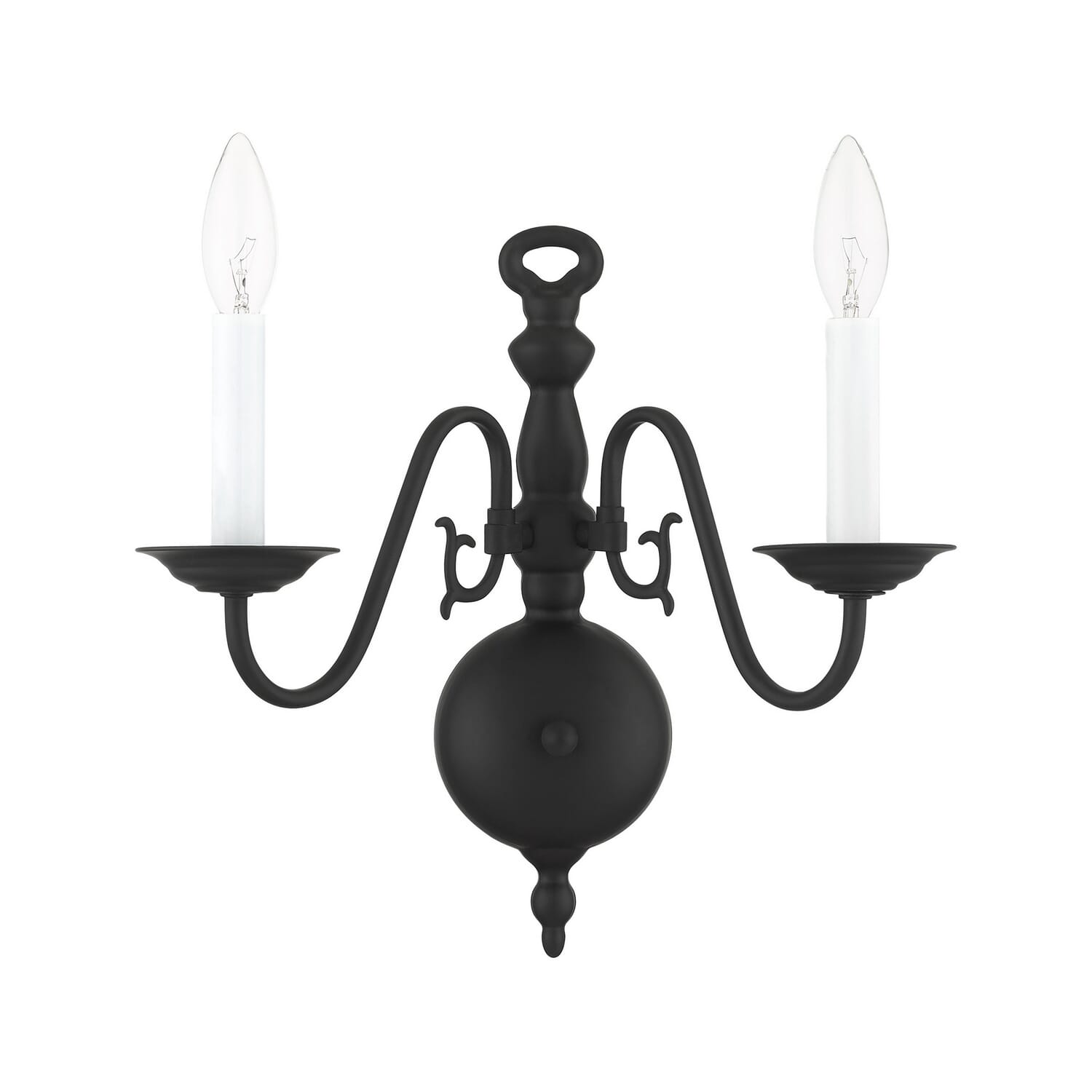 Williamsburg 2-Light Wall Sconce in Black