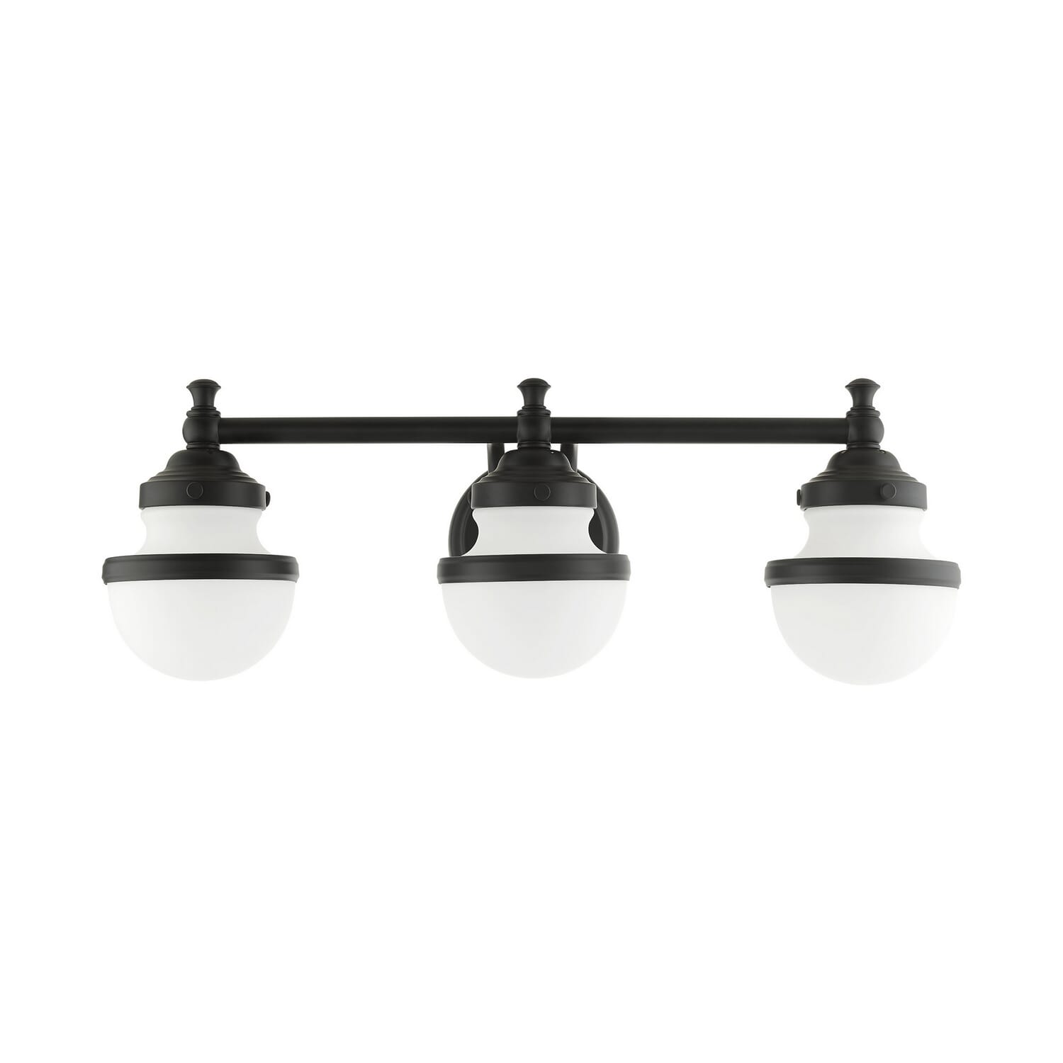 Oldwick 3-Light Bathroom Vanity Light in Black