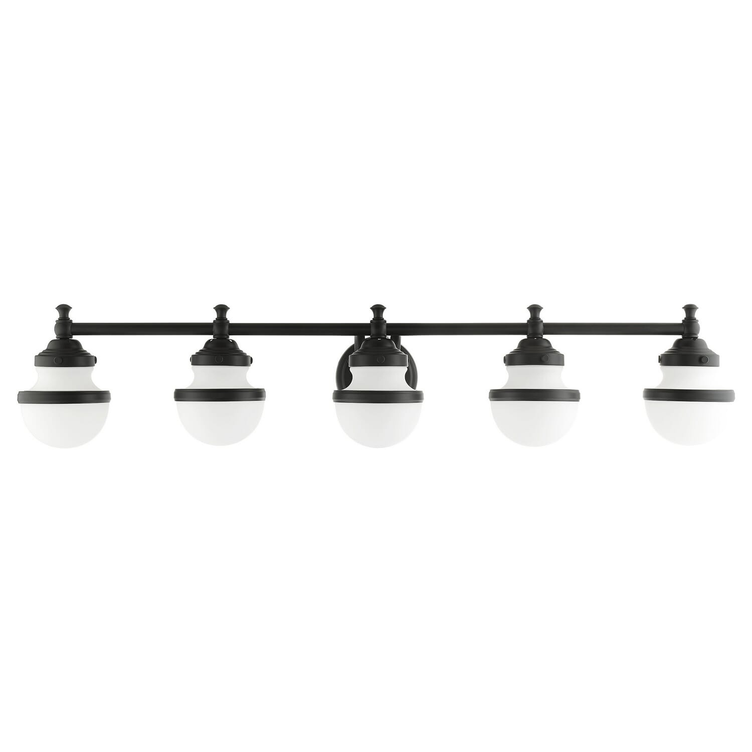 Oldwick 5-Light Bathroom Vanity Light in Black