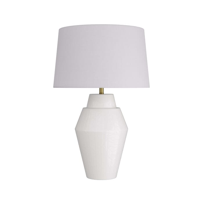 White One Light Table Lamp from the Wanda Collection White One Light Table Lamp from the Wanda Collection