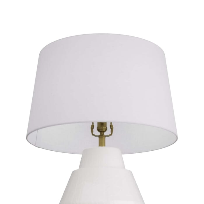 White One Light Table Lamp from the Wanda Collection White One Light Table Lamp from the Wanda Collection