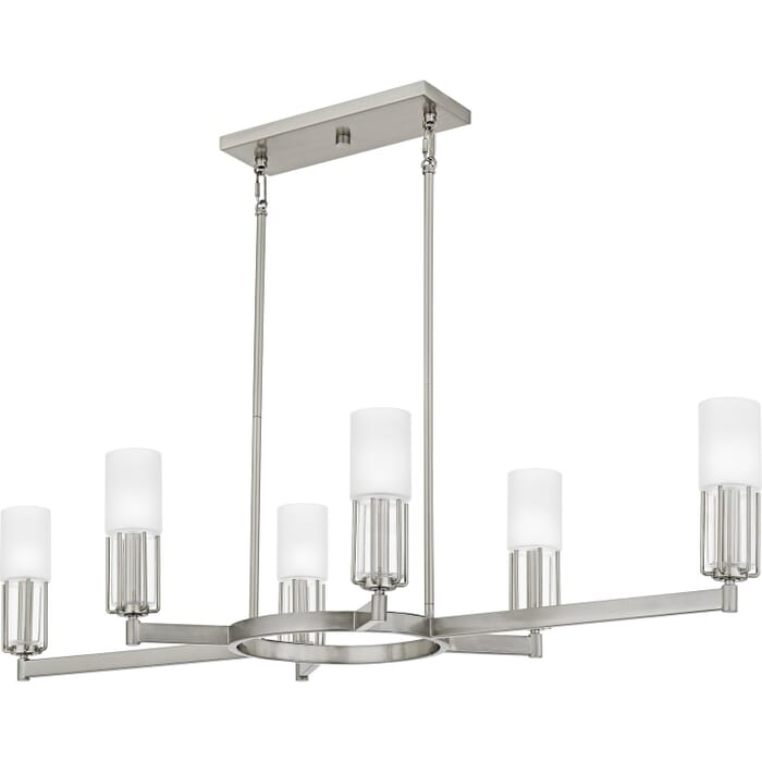 Six Light Linear Chandelier Six Light Linear Chandelier