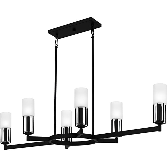 Six Light Linear Chandelier Six Light Linear Chandelier