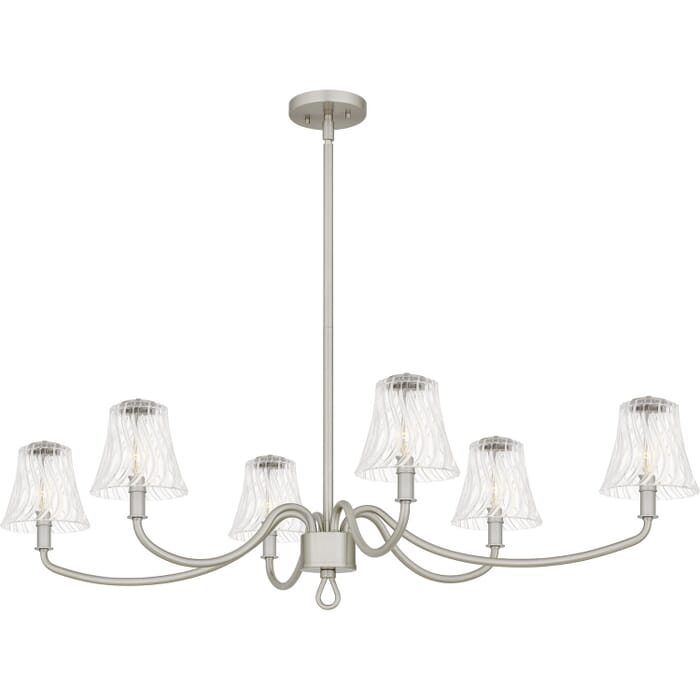 Six Light Linear Chandelier Six Light Linear Chandelier
