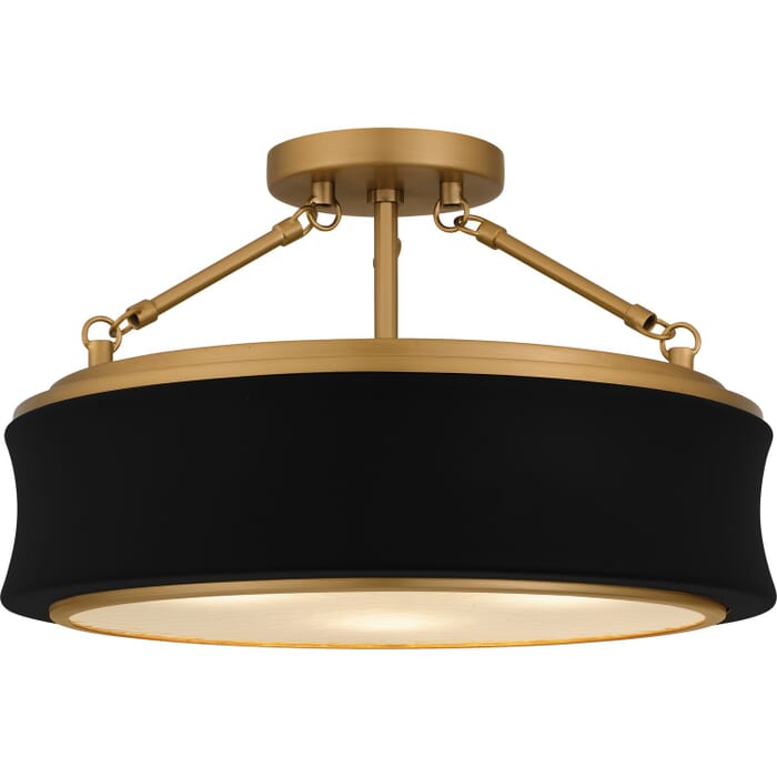 Three Light Semi-Flush Mount Three Light Semi-Flush Mount
