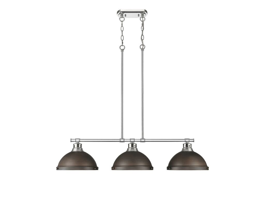 Three Light Linear Pendant