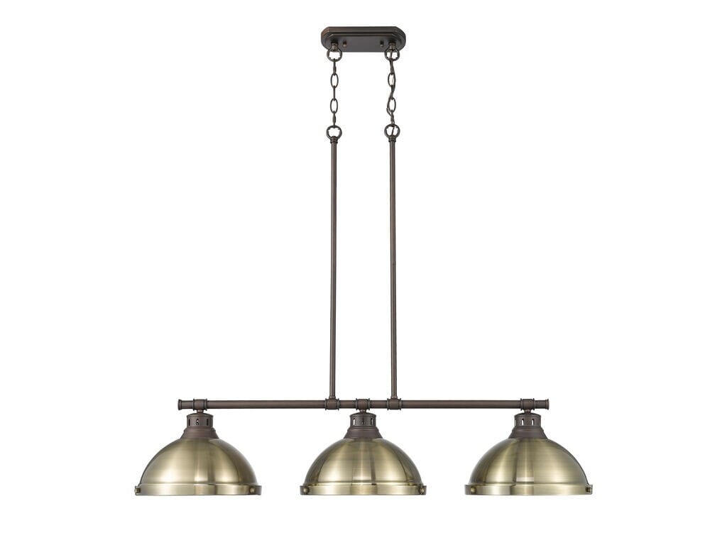 Three Light Linear Pendant