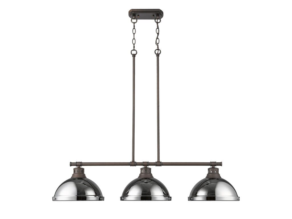 Three Light Linear Pendant