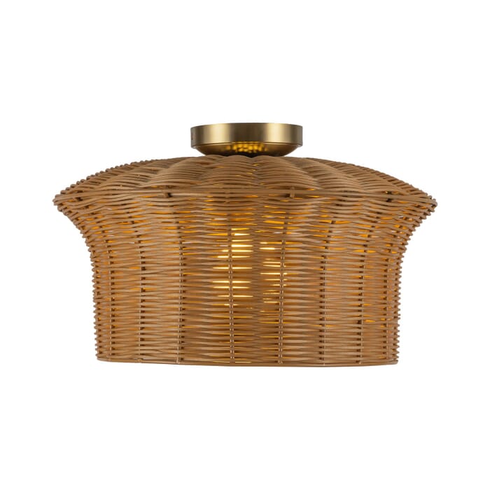 One Light Semi-Flush Mount One Light Semi-Flush Mount