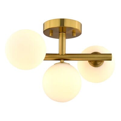 Three Light Semi-Flush Mount