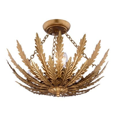 Three Light Semi-Flush Mount
