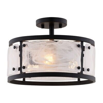 Three Light Semi-Flush Mount