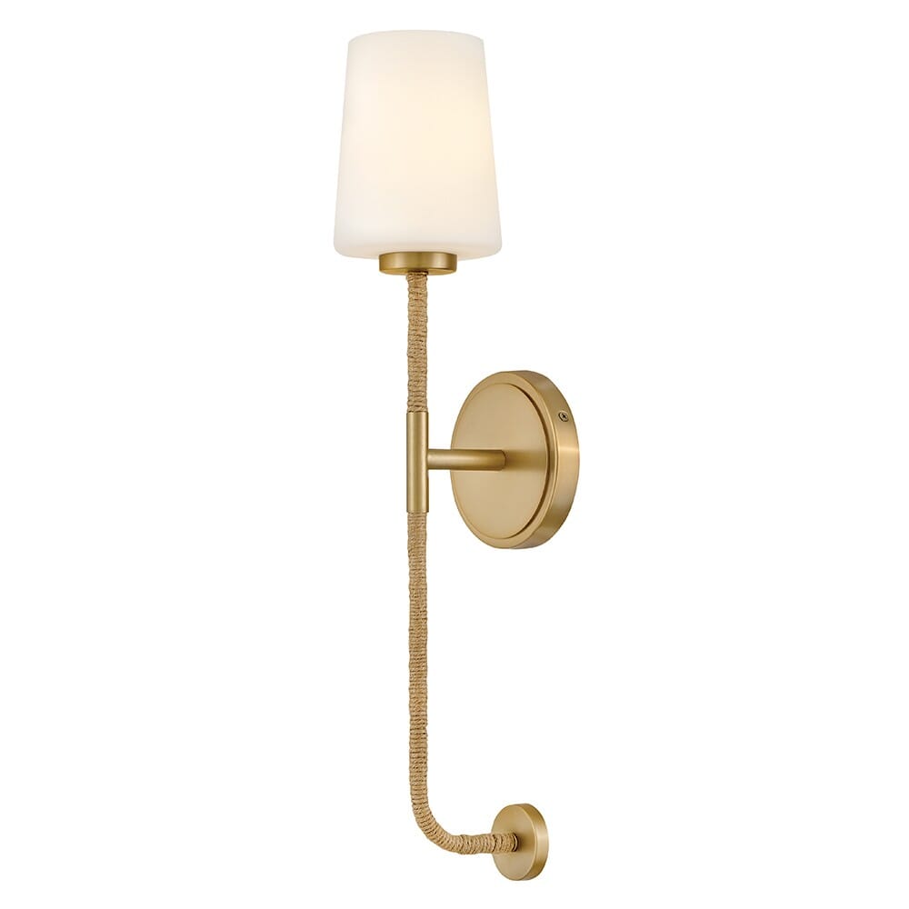 Lacquered Brass LED Wall Sconce from the Kline Collection