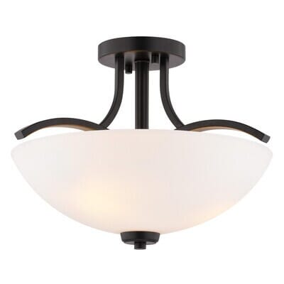 Three Light Semi-Flush Mount