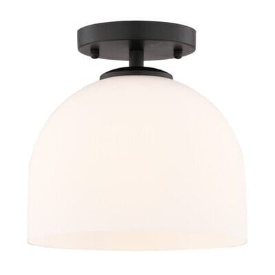 One Light Semi-Flush Mount