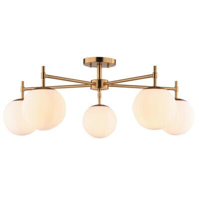 Five Light Semi-Flush Mount