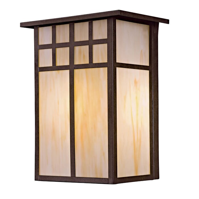The Great Outdoors Scottsdale II Outdoor Wall Lantern in Textured French Bronze The Great Outdoors Scottsdale II Outdoor Wall Lantern in Textured French Bronze