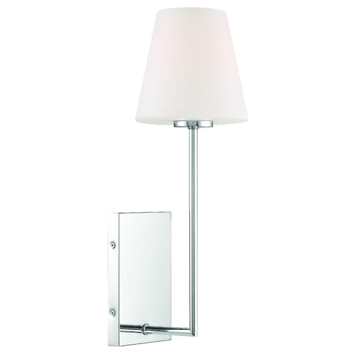 Crystorama Lena Wall Sconce in Polished Chrome Crystorama Lena Wall Sconce in Polished Chrome