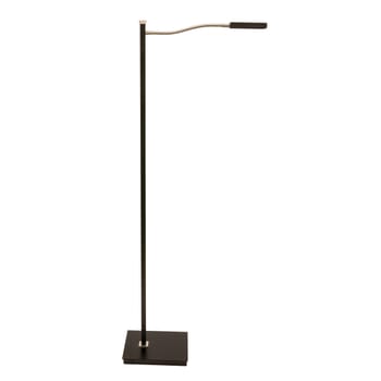 House of Troy Lewis 52" Floor Lamp in Black with Satin Nickel