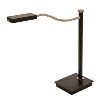 House of Troy Lewis 18" Table Lamp in Black with Satin Nickel
