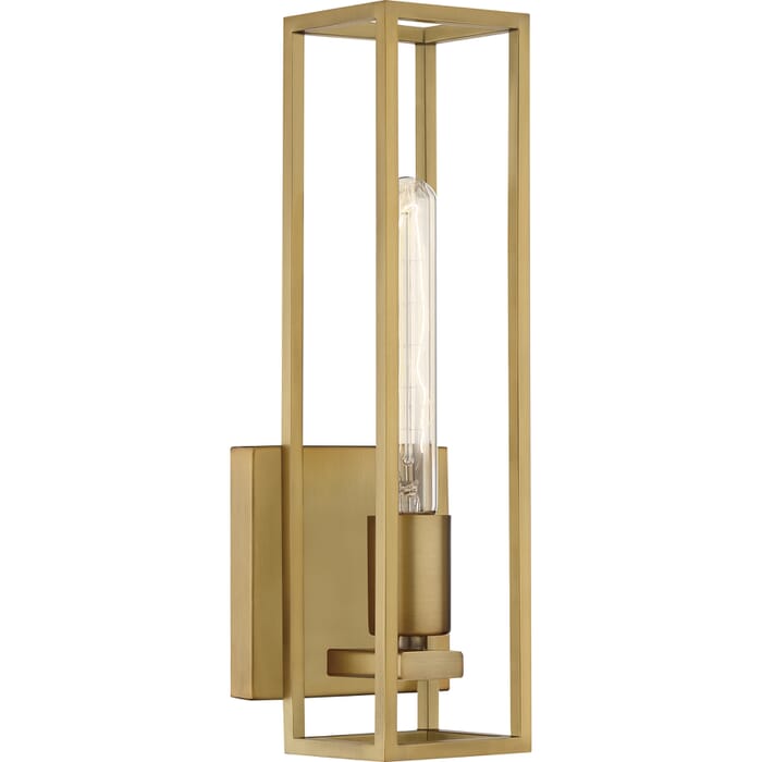 Quoizel Leighton 14" Wall Sconce in Weathered Brass Quoizel Leighton 14" Wall Sconce in Weathered Brass