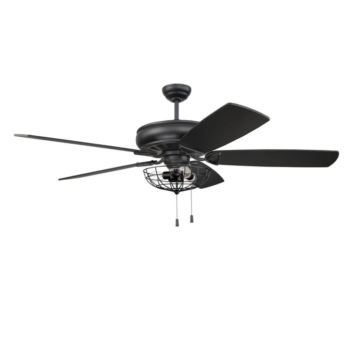 Craftmade Cage Fan Light Kit in Flat Black Craftmade Cage Fan Light Kit in Flat Black