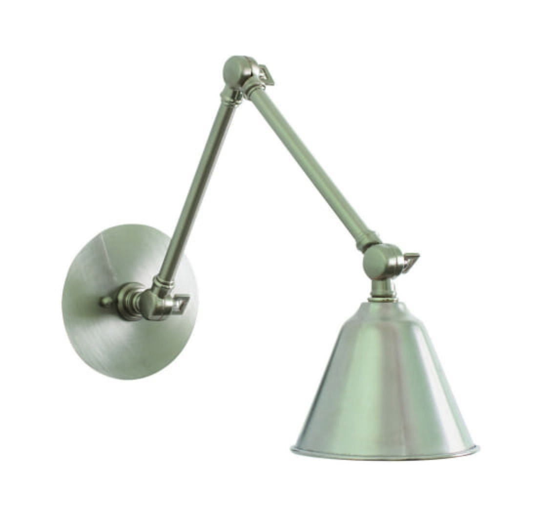 House of Troy Library 11" Adjustable LED Wall Lamp in Satin Nickel