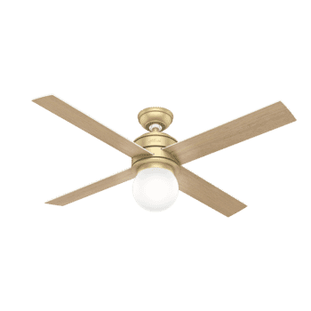 Hunter Hepburn 52" Indoor Ceiling Fan in Modern Brass